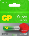 GP Recyko Alkaline Battery AA / LR6 GP Super Alkaline G-TECH - 5 sztuk