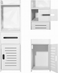 Leobert Bathroom cabinet post 80cm x 8