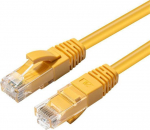 MicroConnect CAT6A UTP 0.3m Yellow LSZH