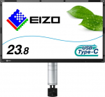 EIZO 60.5cm (23.8") FLT 16:09 2xUSB-C IPS with swivel arm