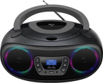 Denver TDB-212 DAB+ Boombox FM/BT/USB/CD/AUX grau