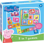 Tactic Peppa Pig 3-in-1, Memo, Lotto, Domino