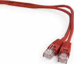 GEMBIRD Patch cord kat.5e Flooded shell 1M czerwony