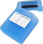Logilink HDD Protection box for 2x 6.3cm (2.5") blue water