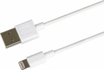 Kabel USB PremiumCord USB-A - Lightning 1 m White (kipod31)