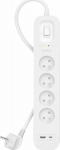 Listwa zasilająca Belkin SurgePlus przeciwprzepięciowa 4 jack 2 m White (SRB001ca2M)