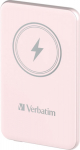 Verbatim Charge&acute;n&acute;Go Magnetic Wireless Power Bank 5000 Pink