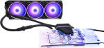 Alphacool Eiswolf 2 AIO - All in one liquid cooler - 12 cm - 119.8 m&sup3;/h - Schwarz - Transparent
