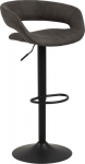Bar stool GRACE anthracite/black