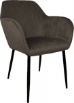 Chair EVELIN brownish gray velvet