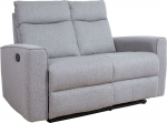 Recliner sofa MORA 2-seater with manual mechanism, grey