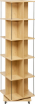 Bookshelf FERDIE swivel 45x45xH176cm, ash/black