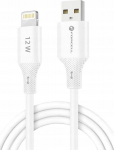 Kabel USB A do Lightning Forcell F-Energy 2.4A 12W Silicone 1 m C343 white
