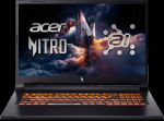 Acer | Nitro V 17 AI ANV17-41-R27Z | Obsidian Black | 17.3 " | IPS | QHD | 2560 x 1440 pixels | AMD Ryzen 7 | 260 | 32 GB | DDR5 | Solid-state drive capacity 1000 GB | NVIDIA GeForce RTX 5060 | GDDR7 | 8 GB | Windows 11 Home | 802.11ax | Bluetooth ve ...