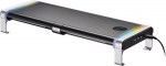 myWall MYW HT43L - Monitor stand with two drawers USB-Hub Qi-Charger