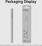 Vention 2-in-1 stylus made of grey aluminium alloy