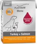 PLATINUM Menu Adult Iberico+Turkey - wet dog food - 375g