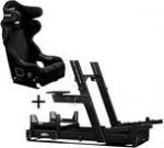 Next Level Racing GT Lite Aluminum Simulator Cockpit - Wheel Plate Edition + O-Rouge C2 Cold Fusion Simracing Seat