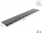 Delock Solar panel barrier - braun, RAL 8019 - 1 m (pack of 2)