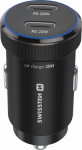 Swissten PD Mini 2x USB-C Car Charger 20W