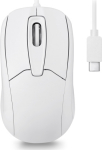 Mysz Perixx Perixx PERIMICE-209 C W, kabelgebundene USB-C Maus, Scrollrad, wei&szlig;