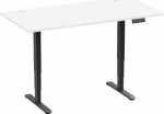 Adjustable Height Table Up Up Bjorn II Black, Table top L White