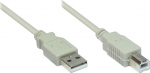 Alcasa Good Connections USB2.0 Kabel A-B grau 1m