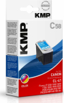 KMP Patrone Canon CL41 color 155 S. C58 refilled