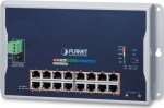 Planet IP40, IPv6/IPv4, 16-Port 1000T, 802.3at PoE + 2-Port 100/1000X