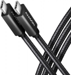 Axagon Data and charging USB 3.2 Gen 1 cable length 2 m. PD 60W, 3A. Black braided