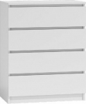 Topeshop Cupboard chest of drawers 4 white drawers