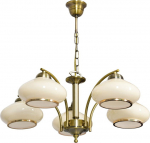 Activejet Classic ceiling chandelier pendant lamp RITA Patina 5xE27 for living room
