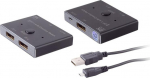 S/CONN maximum connectivity DisplayPort 1.4 Umschalter 2x1 bidirektional 8K 05-14001