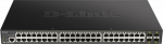 D-Link Switch DGS-1250-52XMP 48xGBit/4xSFP+ PoE (370W) 19" Managed