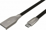 Natec Genesis Natec Prati USB-C->USB-A 1.0m czarny - kabel Natec USB-A 2.0 - USB-C 1.0m M/M czarny metal
