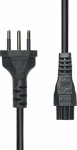 ProXtend Power Cord Brazil to C5 2M, Black