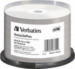 1x50 Verbatim DVD-R 4.7GB 16x white wide thermal print. NO-ID