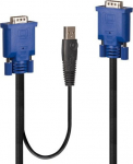LINDY Kombiniertes KVM- und USB-Kabel 2m
