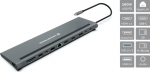 CONCEPTRONIC 12-1 Dock USB-C->2xHDMI/3xUSB-A/DP/+ 18cm gr