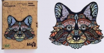 PuzzleOK Puzzle Wood eko 80 Happy raccoon A4