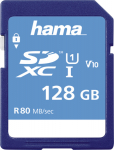 Hama 00213111, 128 GB, SDXC, Klasse 10, UHS-I, 80 MB/s, Class 1 (U1)