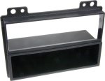 2GO ACV 2-DIN facia plate with pocket Fiesta / Fusion  2005 black 100607