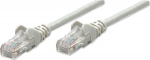 INTELLINET Patchkabel RJ45 U/UTP Cat5e 7.5m Lever protection gray