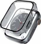 Crong Hybrid Watch Case - Case with glass Apple Watch 45mm (Clear)