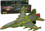 LeanToys Military Fighter F35 Ride Lights Sounds Green
