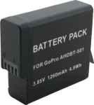 Extra Digital GOPRO AHDBT-501 Battery, 1260mAh