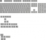 Glorious PC Gaming Race Glorious Polychroma V2 Keycaps, ANSI Layout (US), polycarbonate, UV-pressure - Transparent