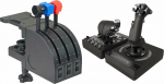 Log Joystick Logitech G Saitek Pro Flight Throttle Quadrant (945-000015) + G X56 Hotas (945-000059)