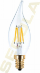SEGULA LED Kerze Windsto&szlig; klar E14 3.2W 260Lm 2200K dimmbar