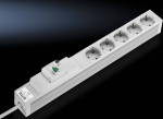 Rittal Socket Strip - Steckdosenleiste (in Rack mountable/extern) - Wechselstrom 230 V - output terminals: 5 (power CEE 7/3)